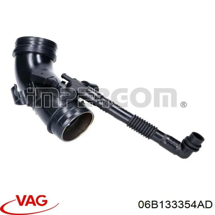 Króciec powietrza, przepustnicy VAG 06B133354AD cena, od 26,89 USD