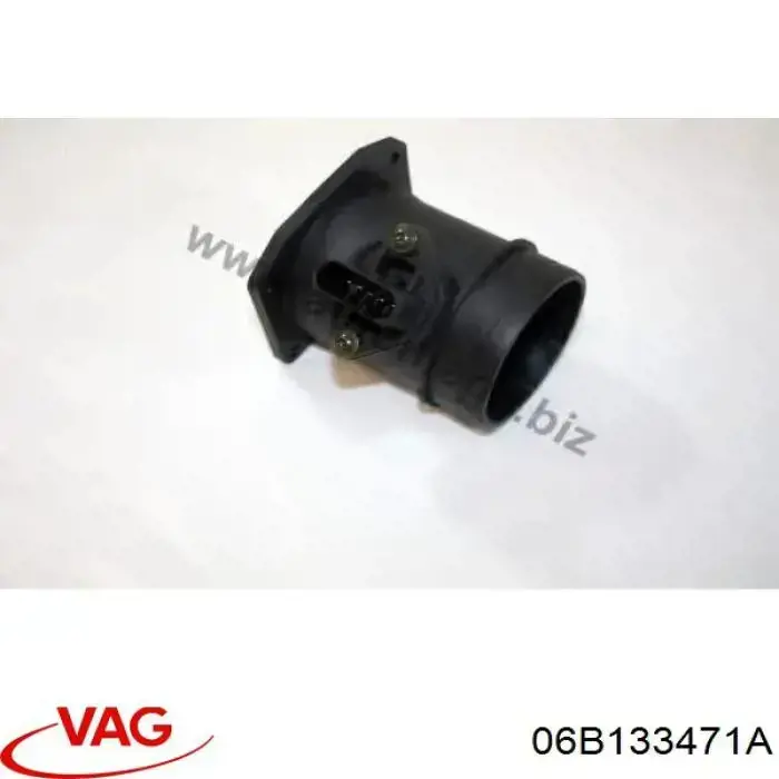 Czujnik przepływu powietrza, przepływomierz powietrza M.A.F. 06B133471A VAG