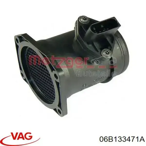 06B133471A VAG Czujnik przepływu powietrza, przepływomierz powietrza M.A.F.