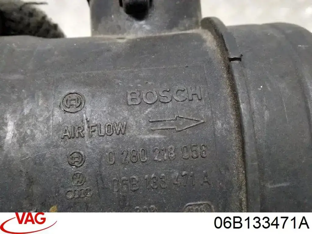 Czujnik przepływu powietrza, przepływomierz powietrza M.A.F. VAG 06B133471A cena, od 83,76 USD