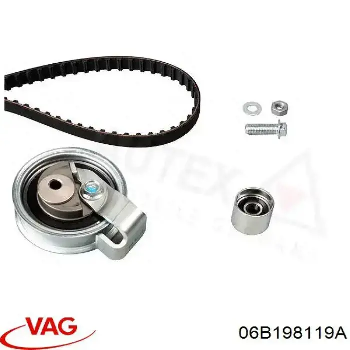Do koszyka 06B198119A VAG Pasek rozrządu, zestaw