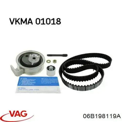 Pasek rozrządu, zestaw 06B198119A VAG