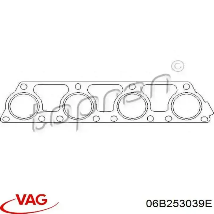 06B253039E VAG Uszczelka kolektora wydechowego