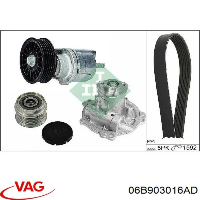 Do koszyka 06B903016AD VAG Alternator