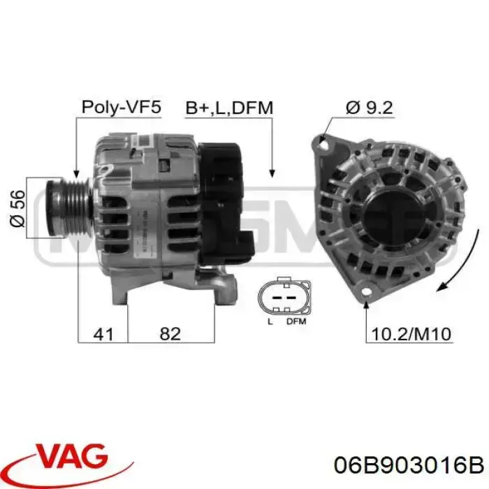 06B903016B VAG Alternator