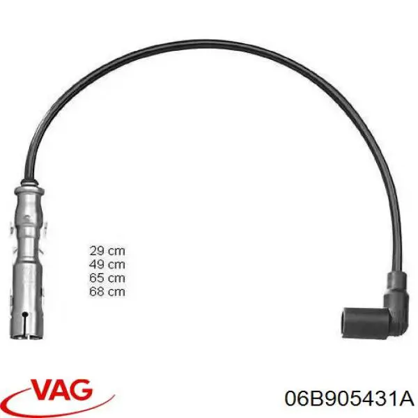 06B905431A VAG przewód wysokiego napięcia, cylinder nr 1