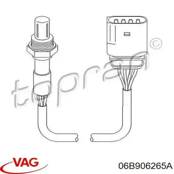 06B906265A VAG Sonda lambda czujnik tlenu po katalizatorze