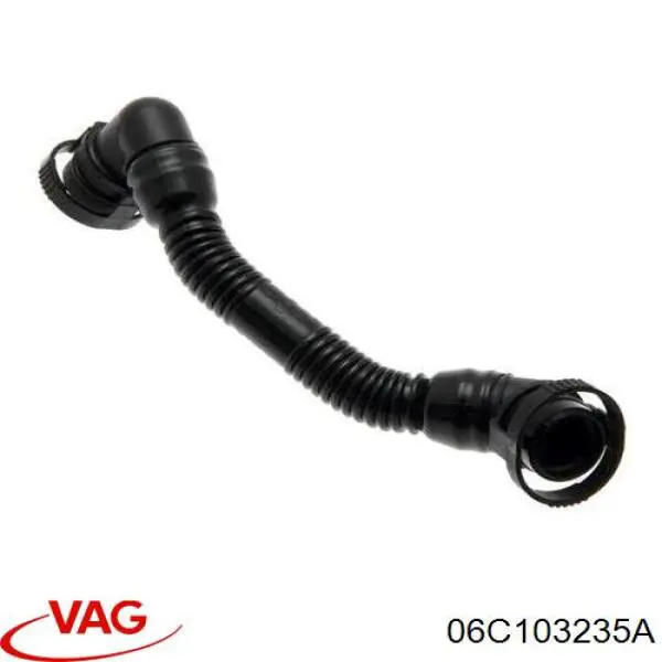 Króciec wentylacji kadłuba (separatora oleju) VAG 06C103235A cena, od 14,48 USD