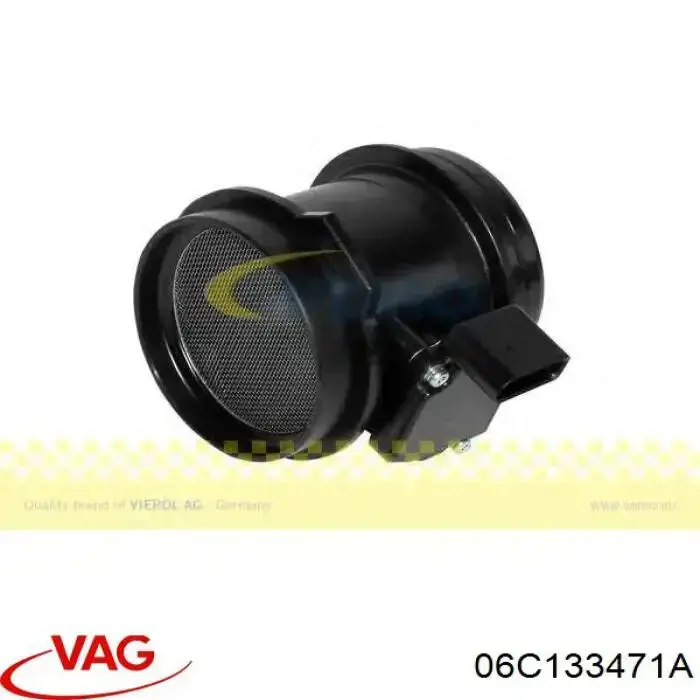 Czujnik przepływu powietrza, przepływomierz powietrza M.A.F. 06C133471A VAG