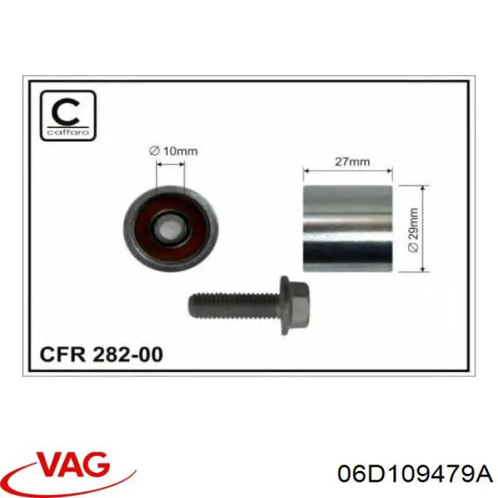 Napinacz paska rozrządu VAG 06D109479A cena, od 15,83 USD