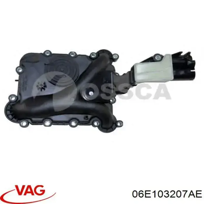 Króciec wentylacji kadłuba (separatora oleju) VAG 06E103207AE cena, od 115,99 USD