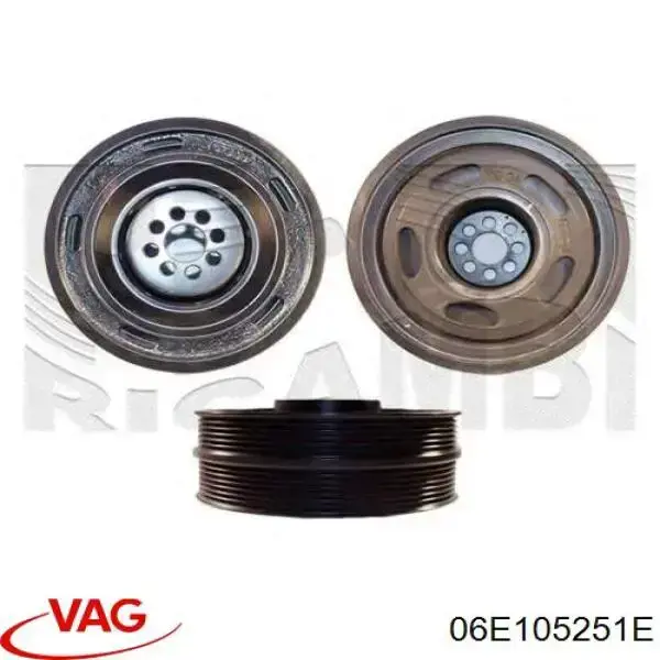 Koło pasowe wału korbowego VAG 06E105251E cena, od 220,05 USD
