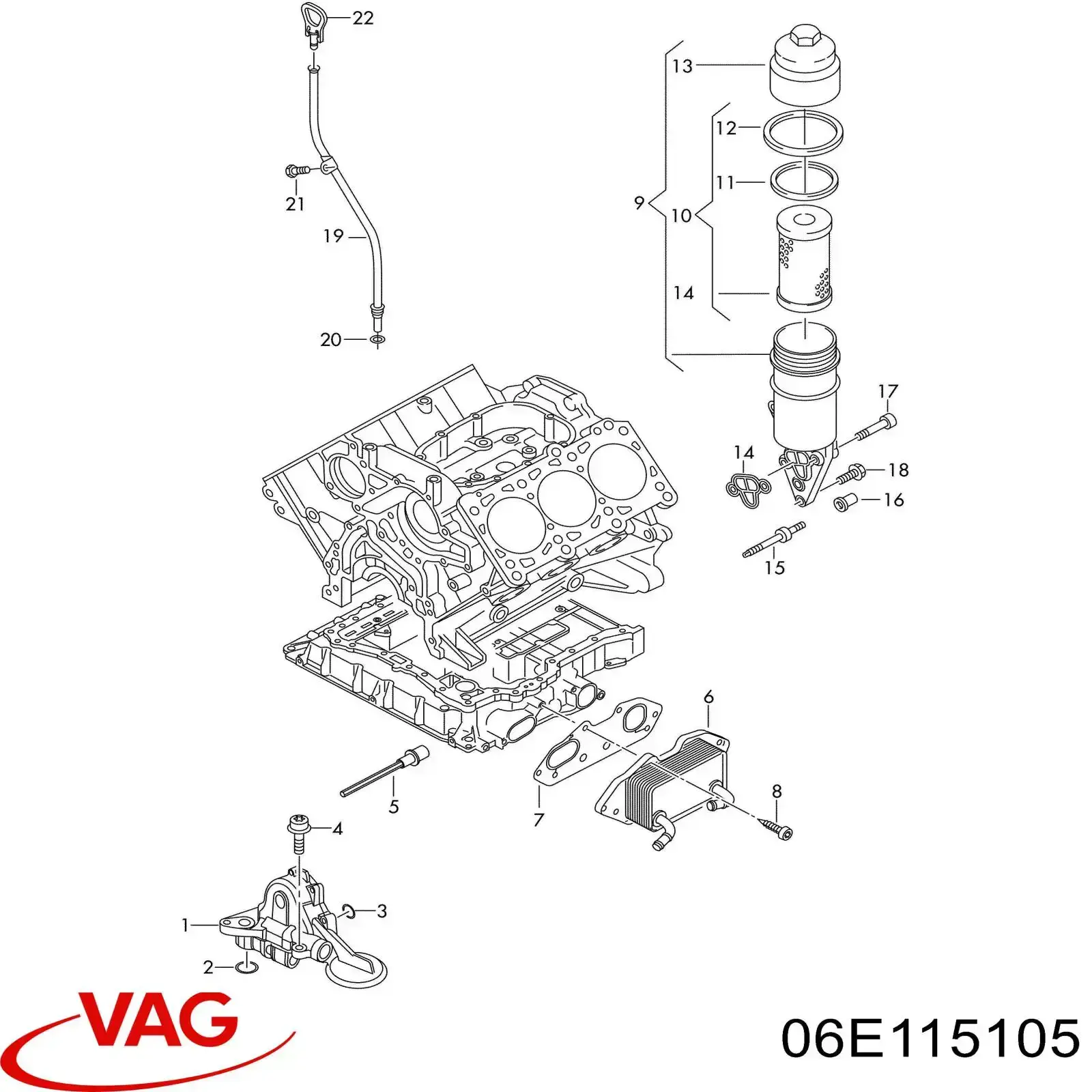Pompa oleju VAG 06E115105 cena, od 1509,84 USD