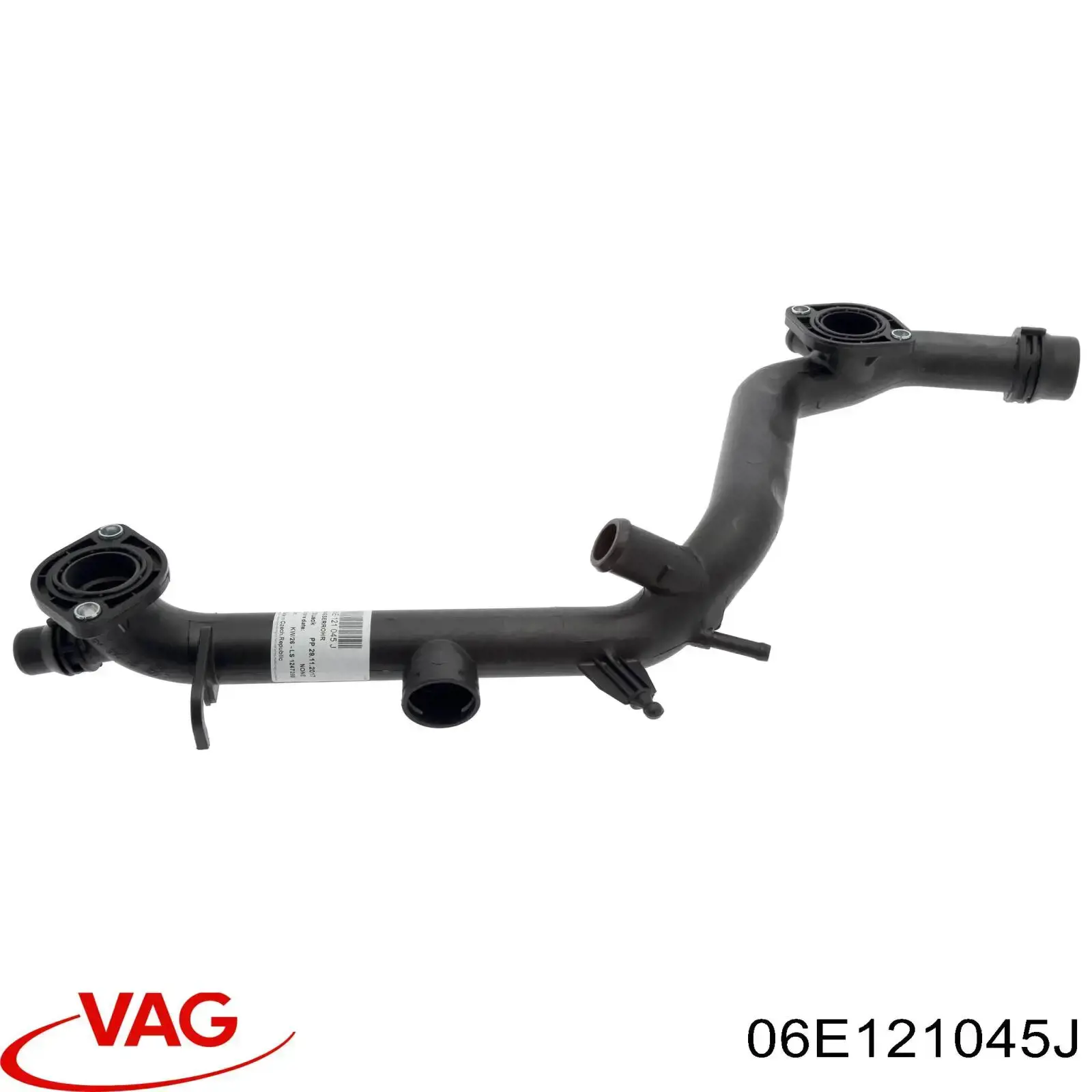 Przewód (króciec) układu chłodzenia VAG 06E121045J cena, od 54,69 USD