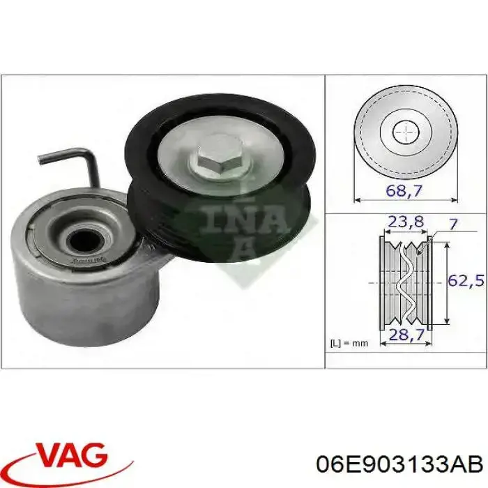 06E903133AB VAG Napinacz paska napędowego