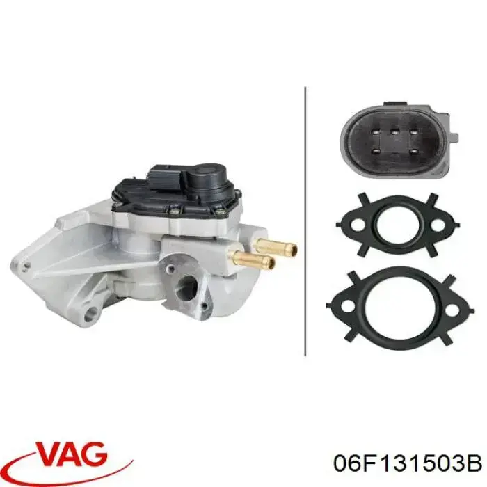Do koszyka 06F131503B VAG Zawór recyrkulacji spalin EGR