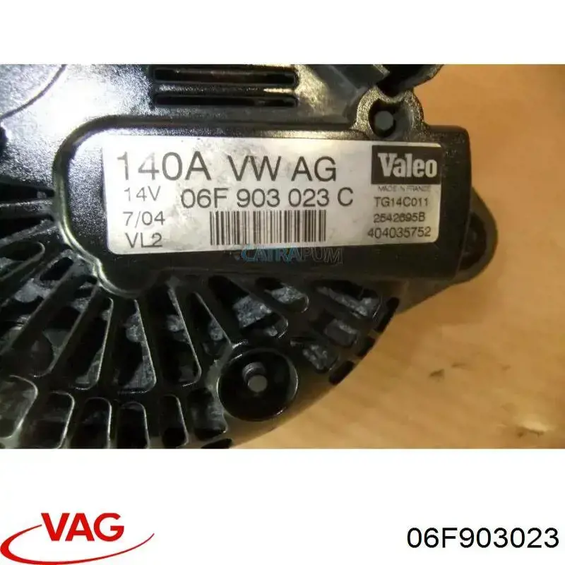 Do koszyka 06F903023 VAG Alternator