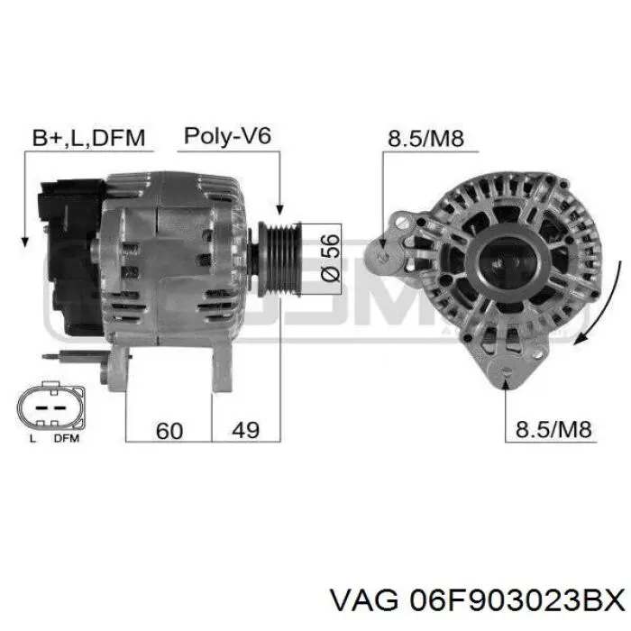 06F903023BX VAG alternator