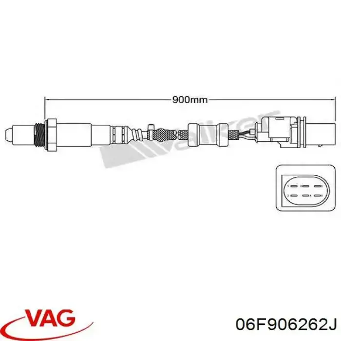 Sonda lambda, czujnik tlenu VAG 06F906262J cena, od 100,48 USD