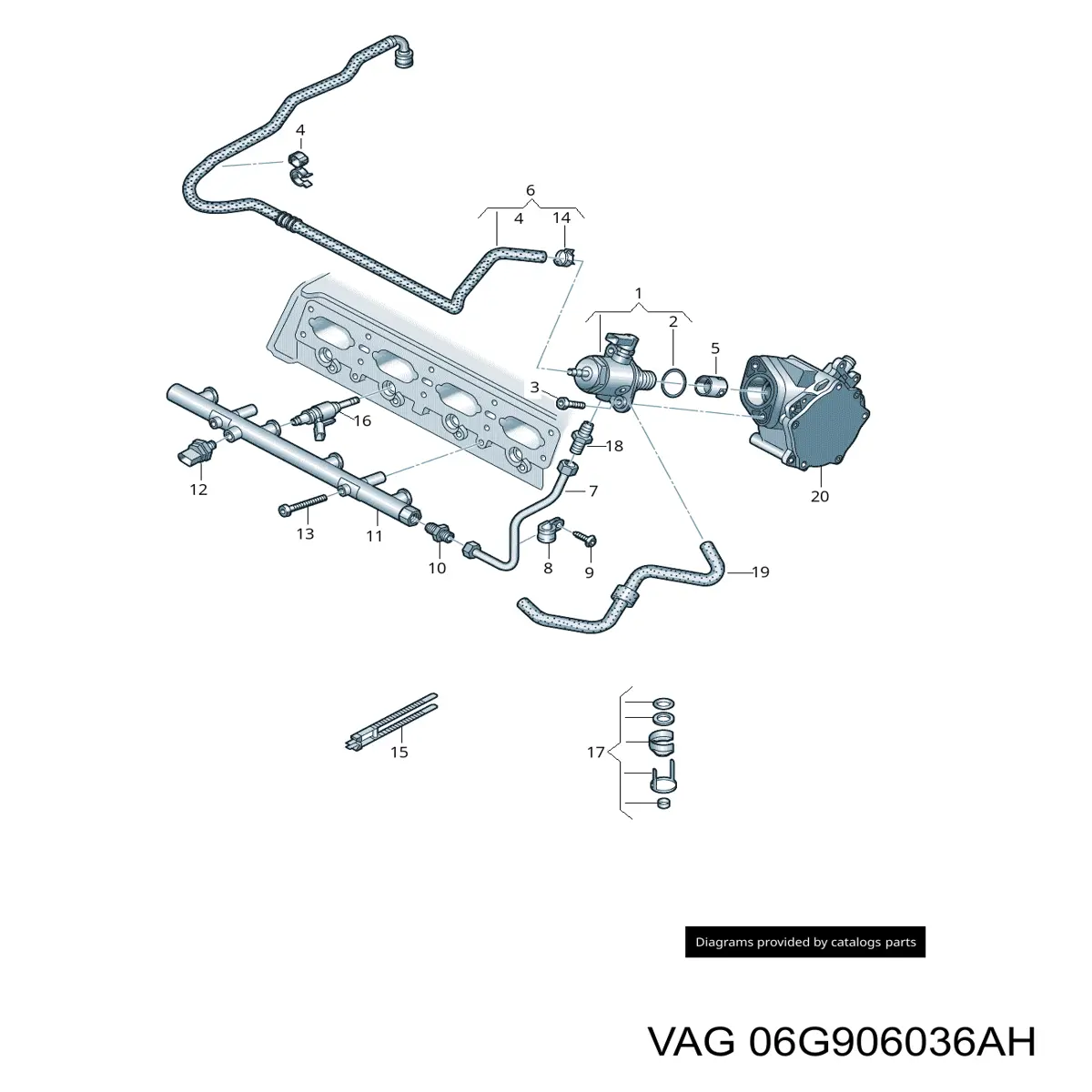 Wtryskiwacz paliwa VAG 06G906036AH cena, od 282,88 USD
