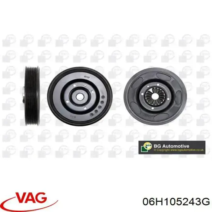 Do koszyka 06H105243G VAG Koło pasowe wału korbowego