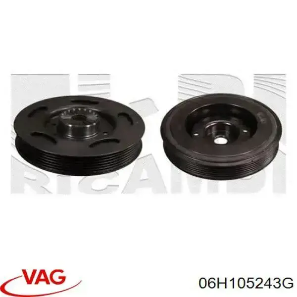 Koło pasowe wału korbowego VAG 06H105243G cena, od 53,45 USD