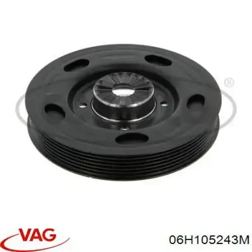 Koło pasowe wału korbowego VAG 06H105243M cena, od 74,26 USD
