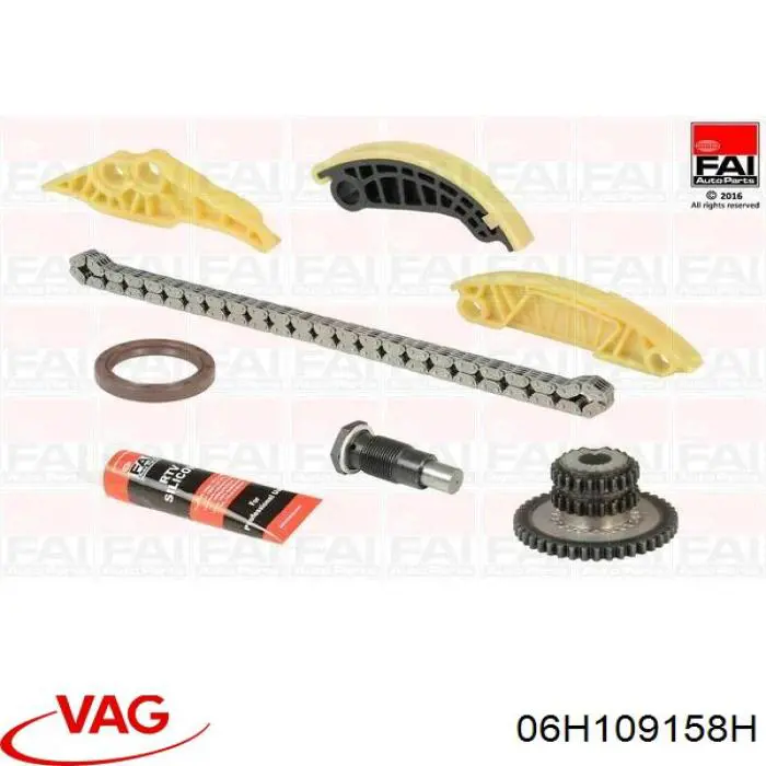 Łańcuch rozrządu wału wyrównoważającego VAG 06H109158H cena, od 55,60 USD