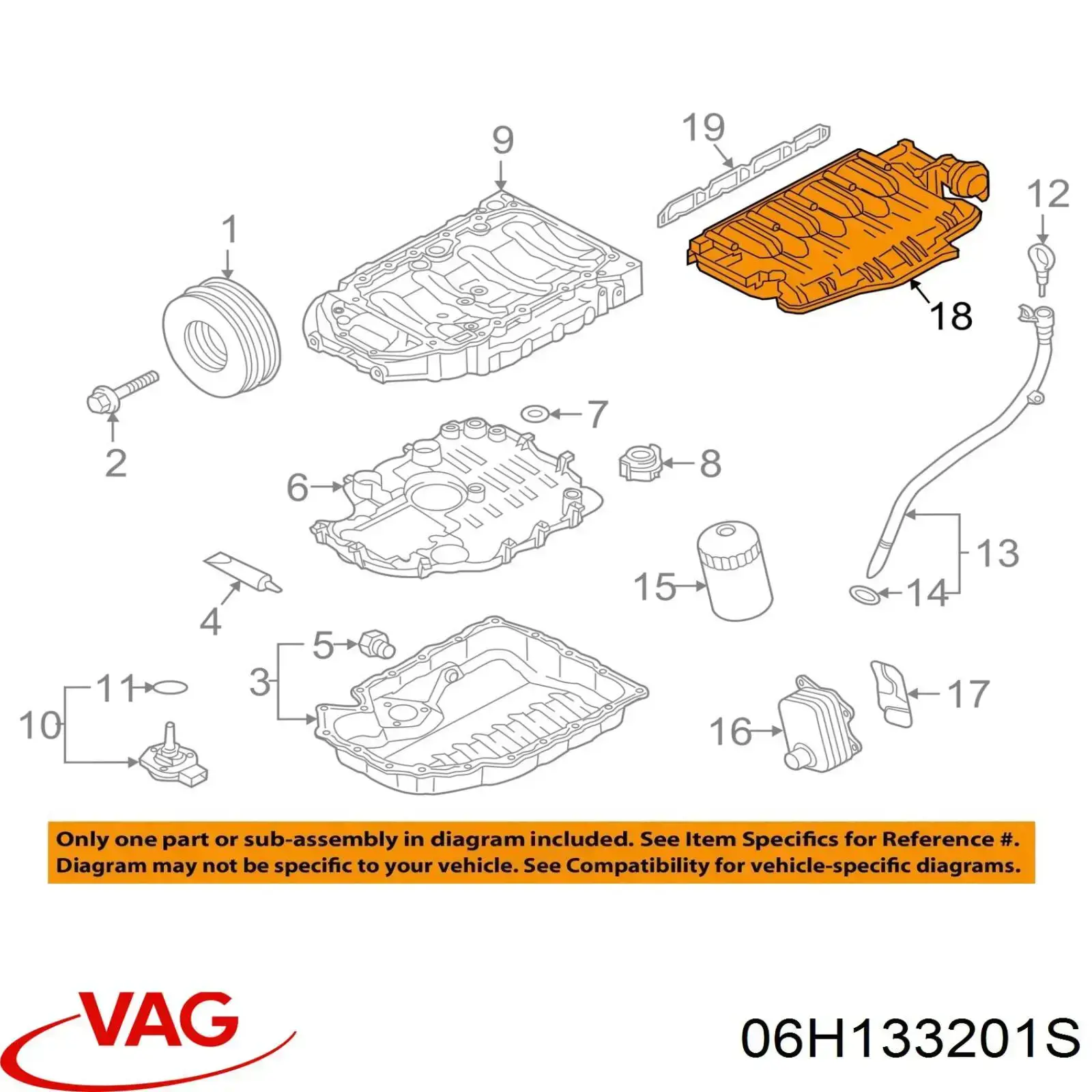 Kolektor ssący VAG 06H133201S