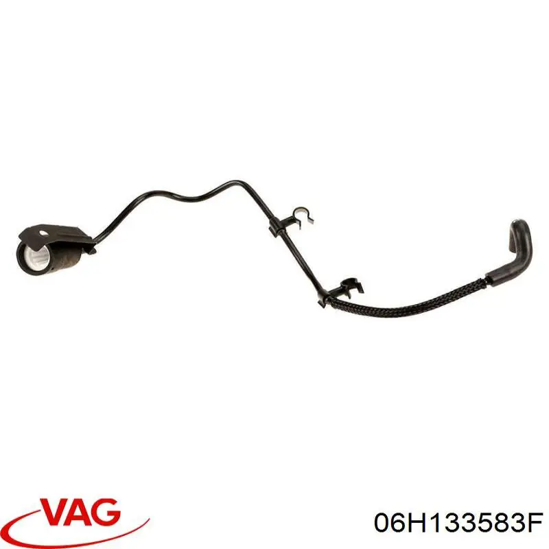 Króciec wentylacji kadłuba (separatora oleju) VAG 06H133583F cena, od 42,63 USD