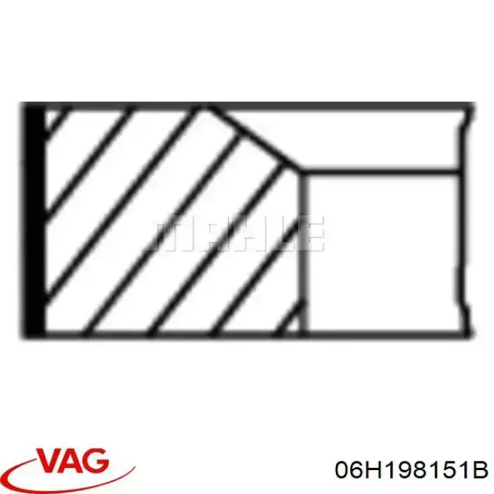Pierścienie tłokowe na 1 cylinder, STD. VAG 06H198151B cena, od 28,64 USD