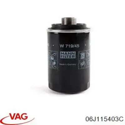 Do koszyka 06J115403C VAG Filtr oleju