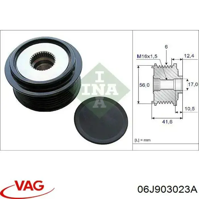 Do koszyka 06J903023A VAG Alternator