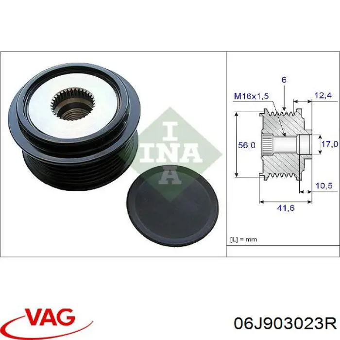 Do koszyka 06J903023R VAG Alternator