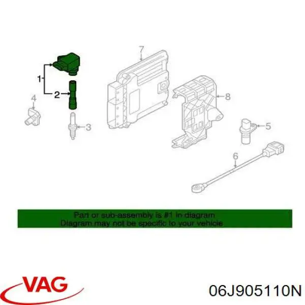 06J905110N VAG Cewka zapłonowa