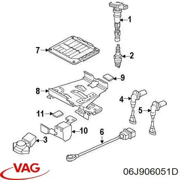 Czujnik ciśnienia paliwa VAG 06J906051D cena, od 44,92 USD