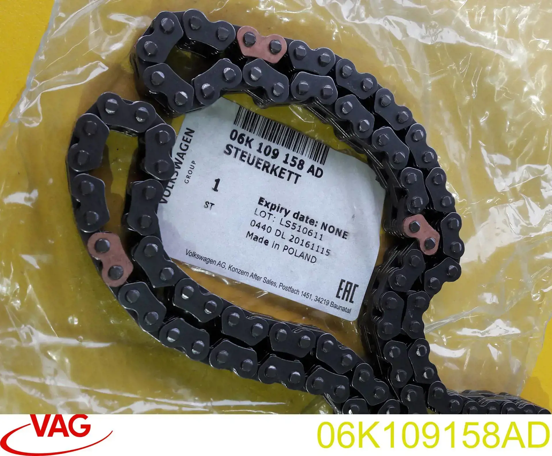 06K109158AD VAG Łańcuch rozrządu