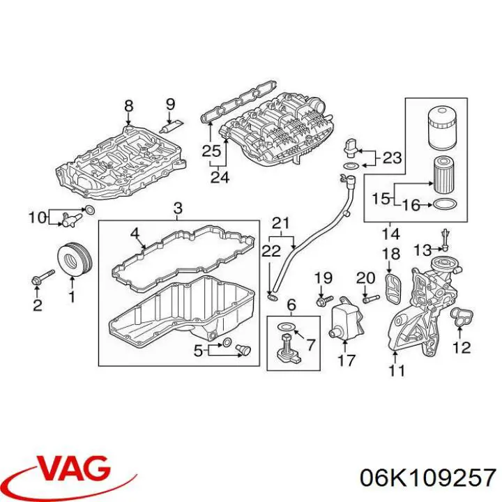 Zawór elektromagnetyczny faz rozrządu VAG 06K109257 cena, od 38,23 USD