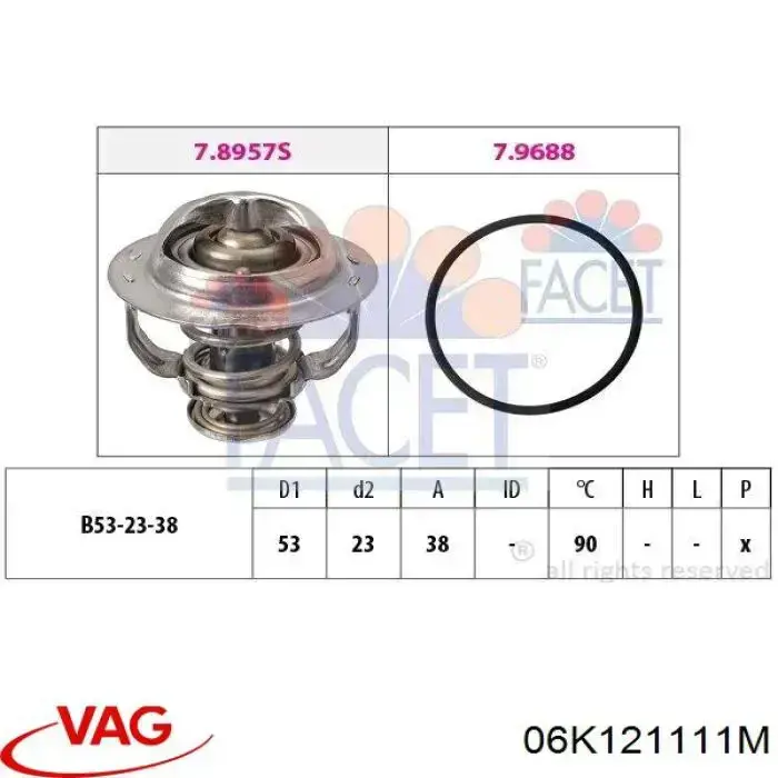 Do koszyka 06K121111M VAG Pompa chłodząca wodna