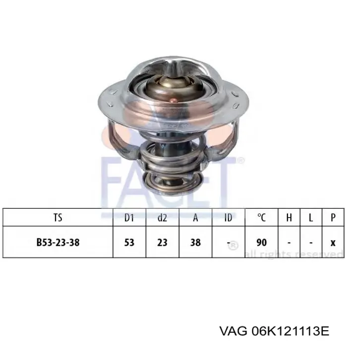 Termostat VAG 06K121113E cena, od 23,22 USD