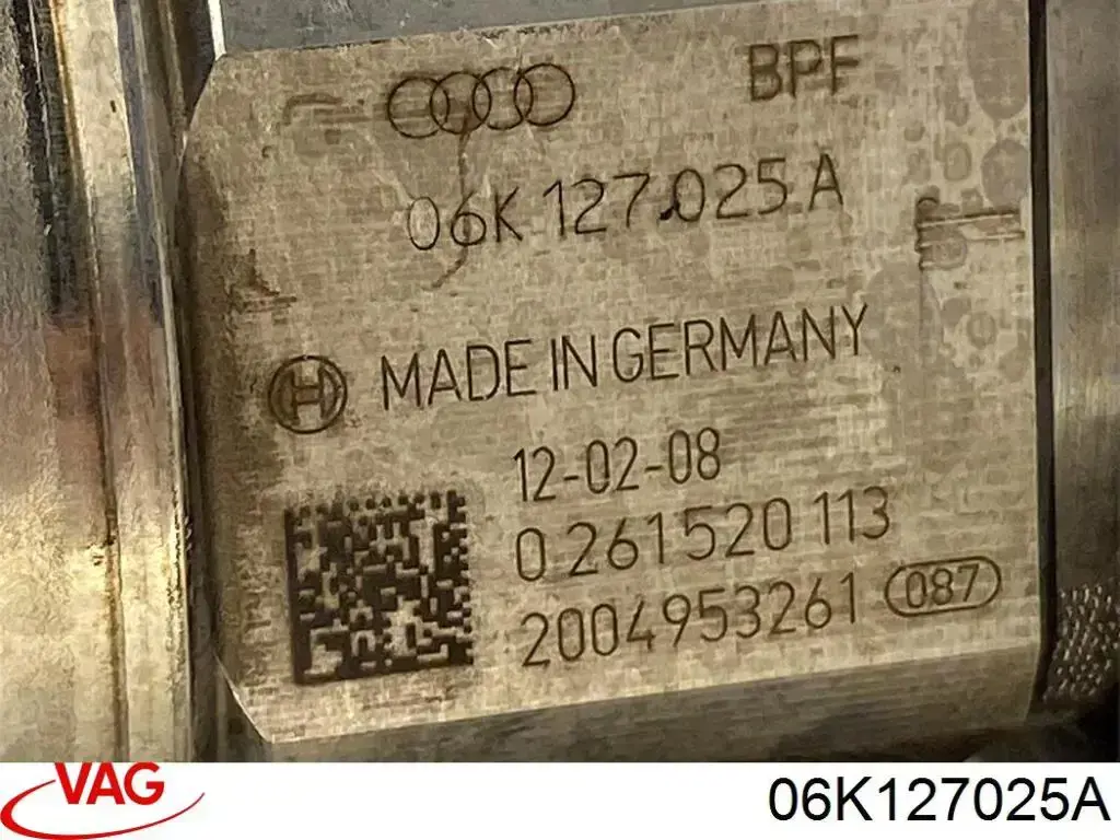 06K127025A VAG Pompa wtryskowa wysokiego ciśnienia