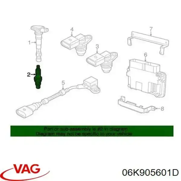 Świeca zapłonowa VAG 06K905601D cena, od 26,53 USD