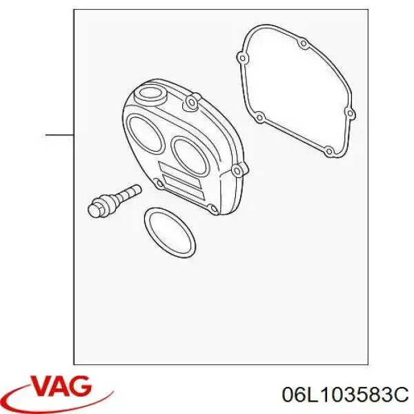 Uszczelka czujnika położenia wałka rozrządu VAG 06L103583C cena, od 15,73 USD
