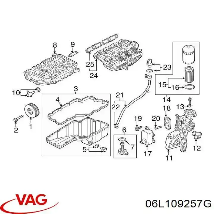 06L109257G VAG zawór elektromagnetyczny faz rozrządu