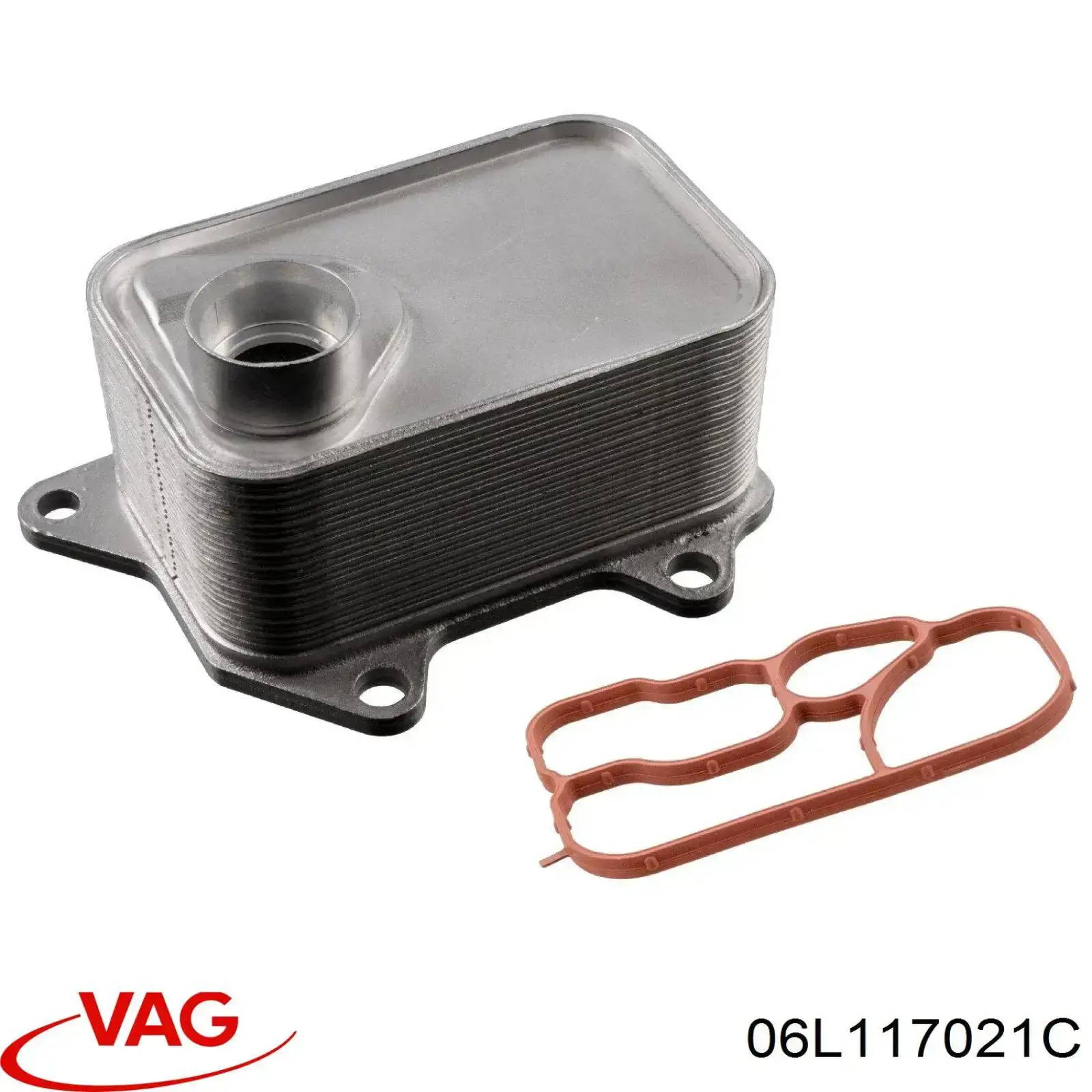 06L117021C VAG Chłodnica oleju, pod filtrem