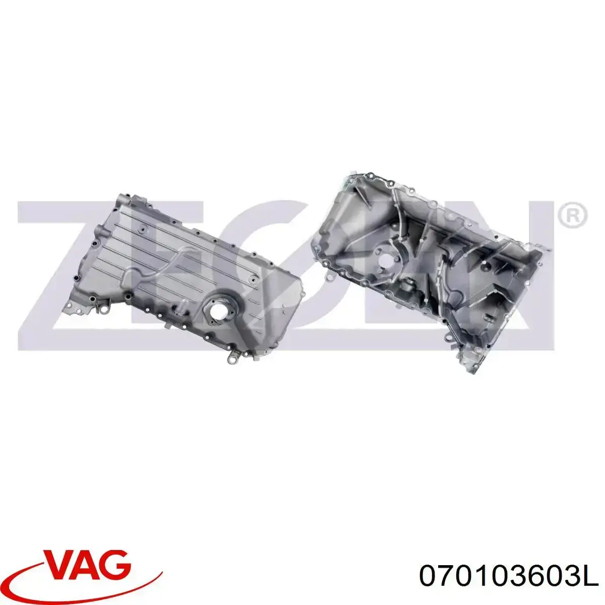 Miska olejowa silnika VAG 070103603L cena, od 213,46 USD