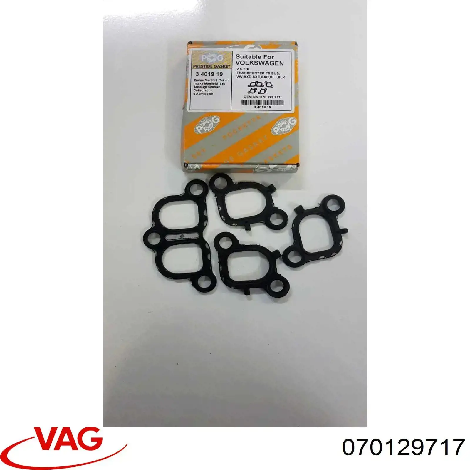 Uszczelka kolektora ssącego VAG 070129717 cena, od 6,58 USD