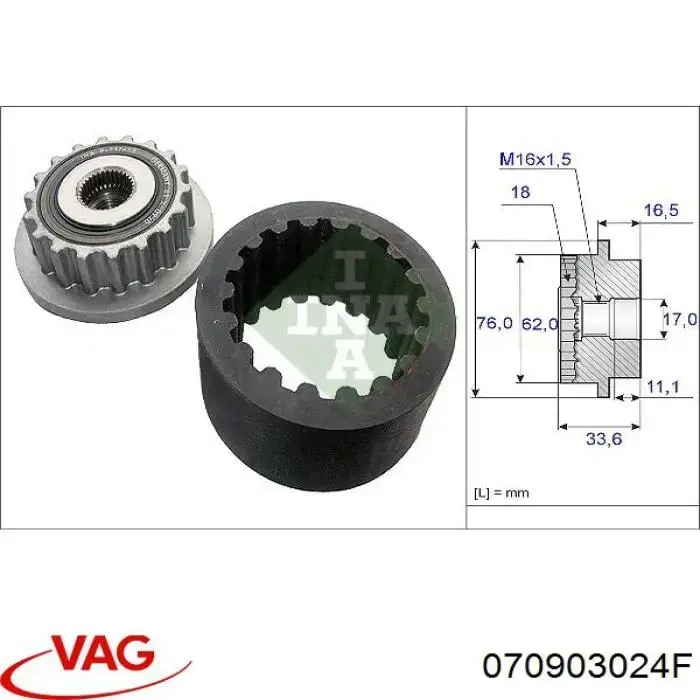 Alternator VAG 070903024F cena, od 184,61 USD