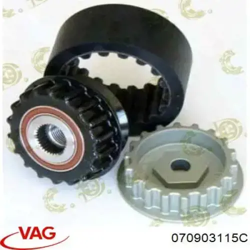 070903115C VAG Koło pasowe alternatora