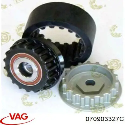Ruchoma tuleja sprzęgła alternatora VAG 070903327C cena, od 39,16 USD